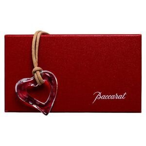 Baccarat Open Heart Crystal Necklace